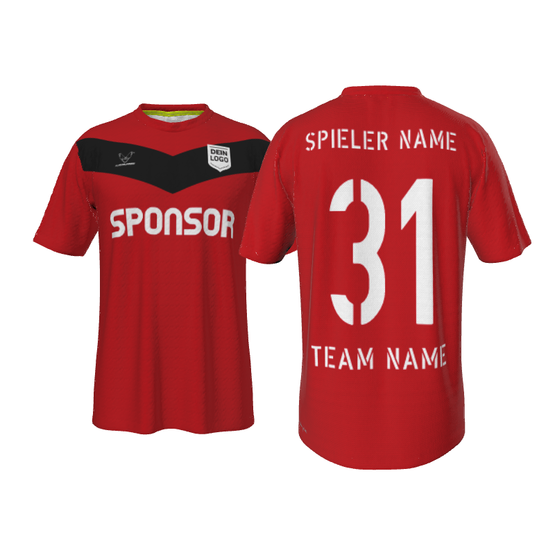 Eigenes Trikot Lille PRO 8SCC in Rot - Custom Fußball Trikot - 100 % individuell & einzigartig gestalten