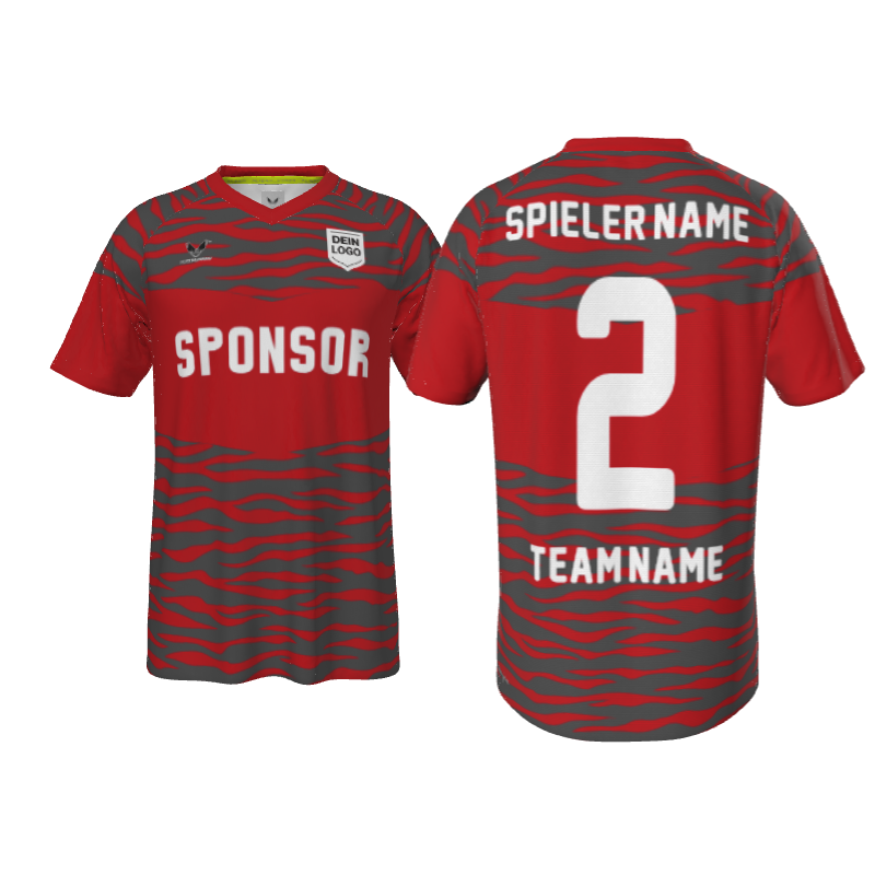 Custom Trikot Cruz PRO 20RVN Rot - Gestalte dein eigenes Design | ALIEN Custom Soccer