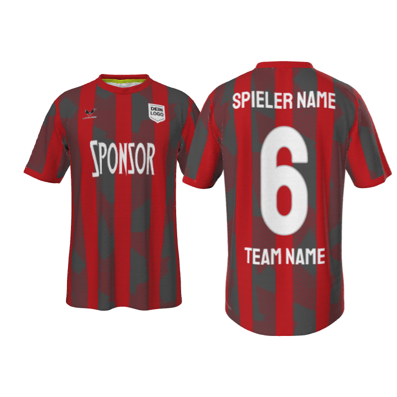 Personalisiertes Trikot Jurin PRO 5.7SCN Rot - Fussball Trikot nach deinen Wünschen | ALIEN Custom Soccer