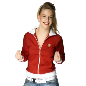 Girl Trainingsjacke mit aufwendig gesticktem Wappen auf der Brust für die SG Dynamo Dresden by nizeshot - Martin Stanzl