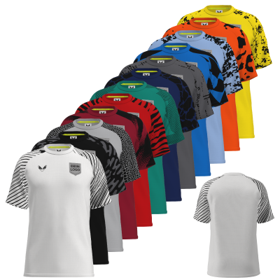 Thrive ADV Team T-Shirt gestalten – 12 Trainingsshirts in verschiedenen Farben und individuellen Ärmeleffekten als Designinspiration im Überblick.