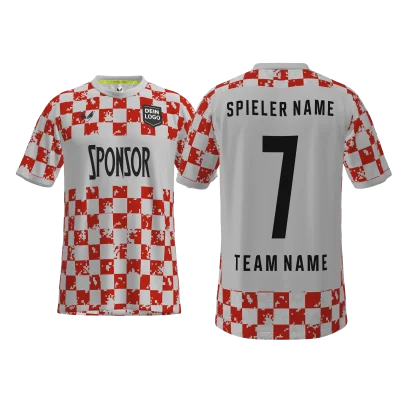 Personalisiertes Trikot Croatia PRO 45SCN mit Farbverlauf, ALIEN-Eyes® Logo und Rundhals – individuell gestaltbar für Teams